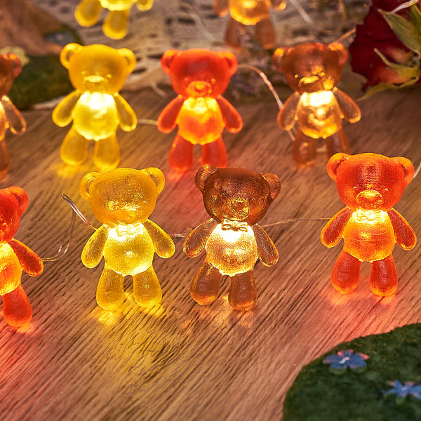 Teddy bear fairy lights product detail for cozy gifts