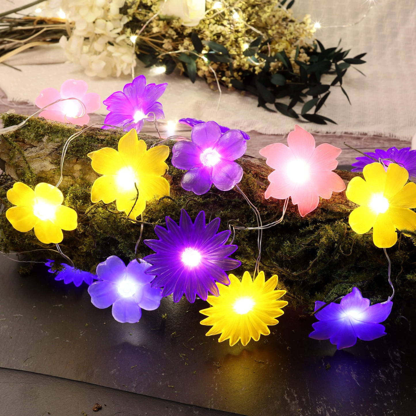 春の花のフェアリーライト