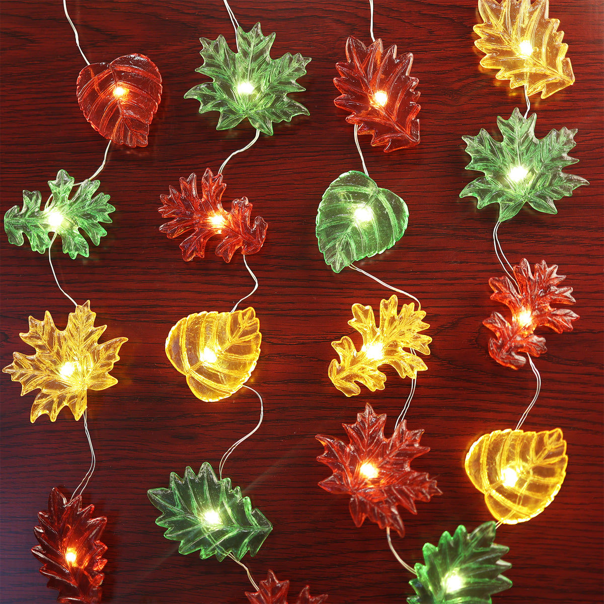Autumn Leaf Fairy String Lights for Fall Decor