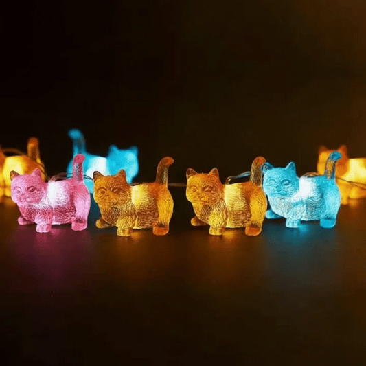 Cat Fairy Lights for Cat Lovers & Cozy Room Decor