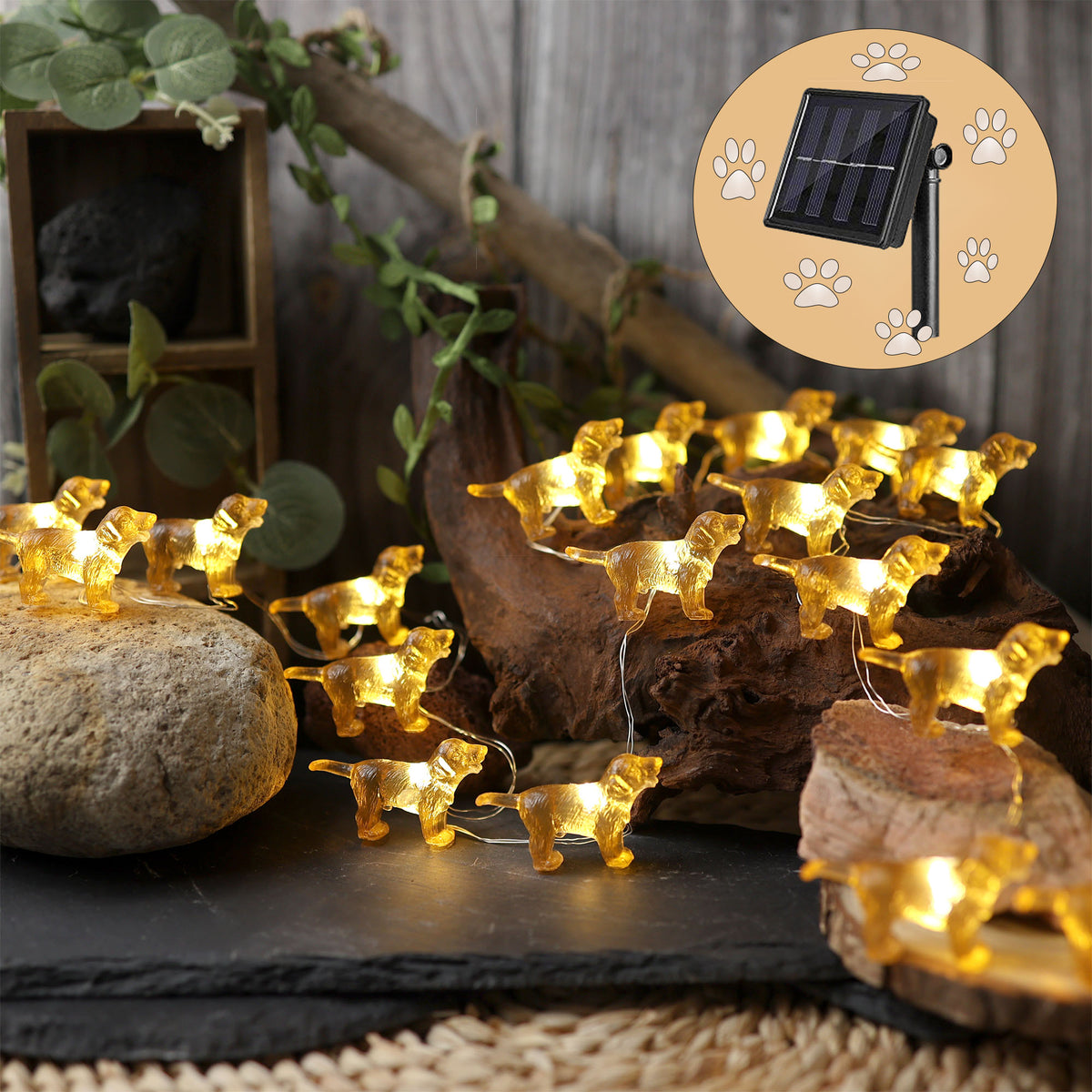 Dog Fairy String Lights for Dog Lover Gifts