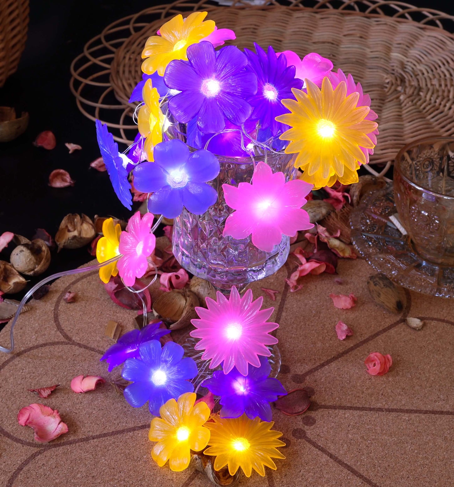 春の花のフェアリーライト