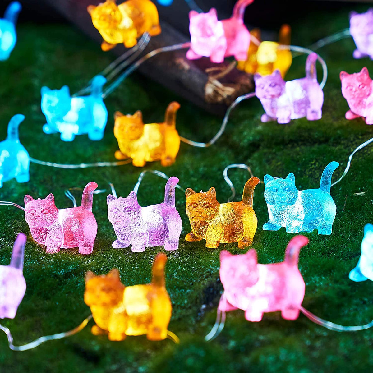 3D Cat Fairy Lights for Cozy Bedrooms, Shelves & Cat Lovers
