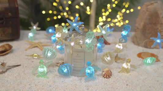 Solar Ocean String Lights for Outdoor Coastal Decor