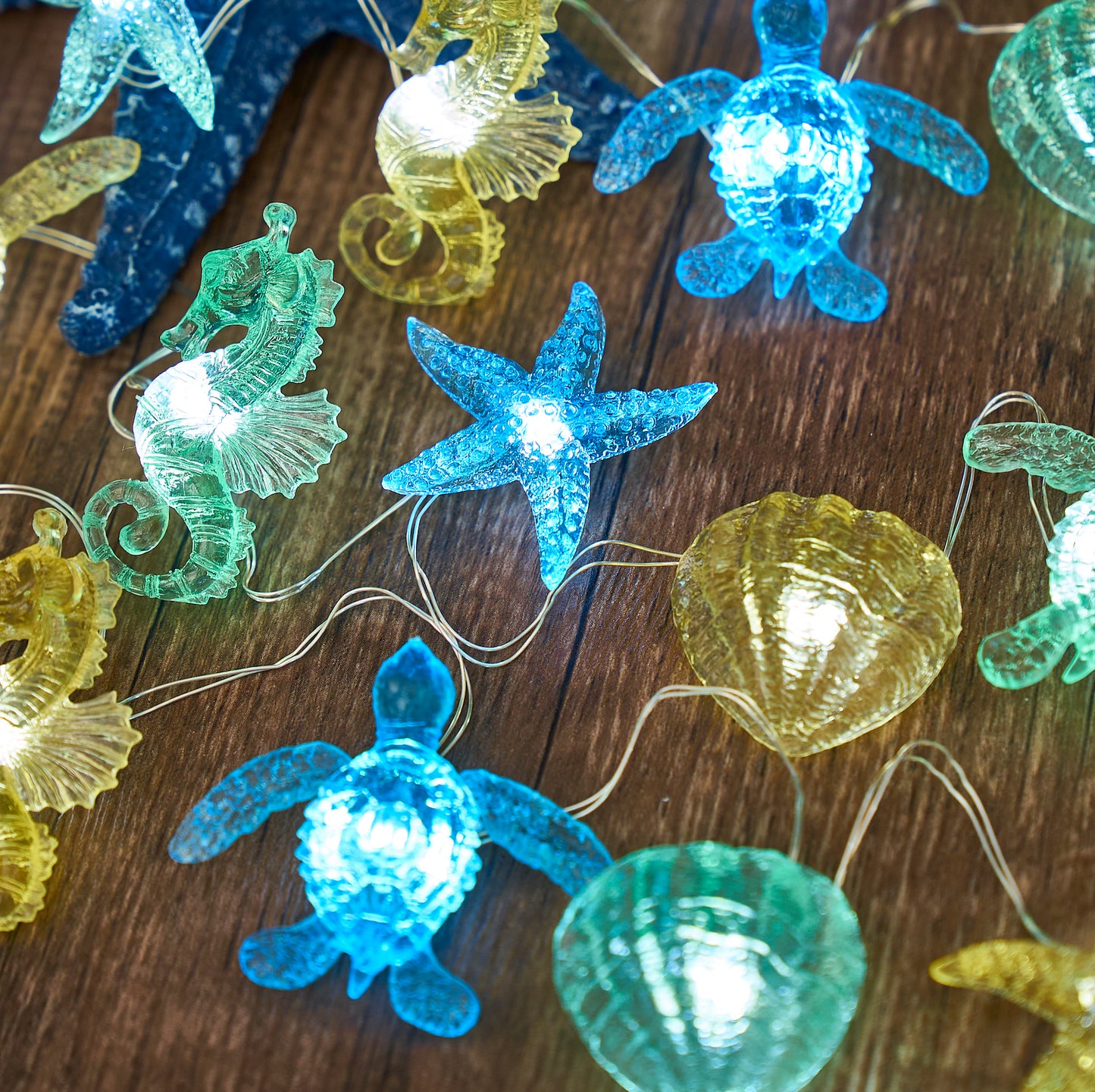 Solar Ocean String Lights for Outdoor Coastal Decor